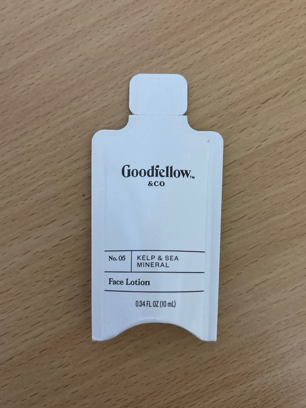 Goodfellow & Co Face Lotion Sample